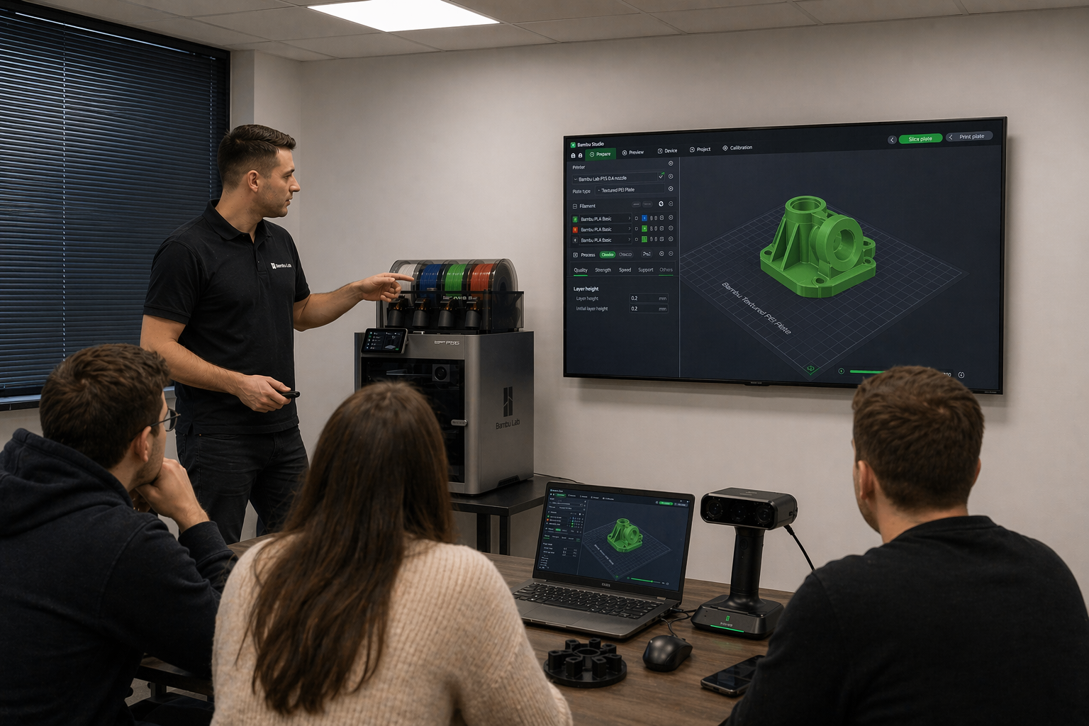 Umów się na praktyczne szkolenie z obsługi drukarek 3D i skanowania 3D — dopasowane do Twoich potrzeb.